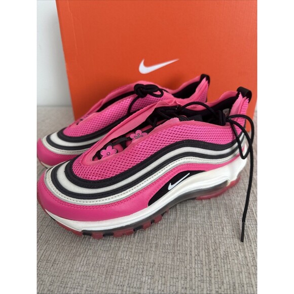 WMNS NIKE AIR MAX 97 LX "SAKURA PACK" PINK BLAST-WHITE-BLACK SZ 7 [CV3411-600] - Picture 3 of 11
